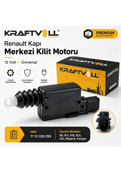 Renault 9-19-21 Merkezi Kapı Kilit Motoru Kraftvoll