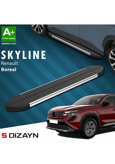 S-dizayn Renault Boreal Skyline Krom Yan Basamak 183 Cm 2025 Üzeri A+ Kalite