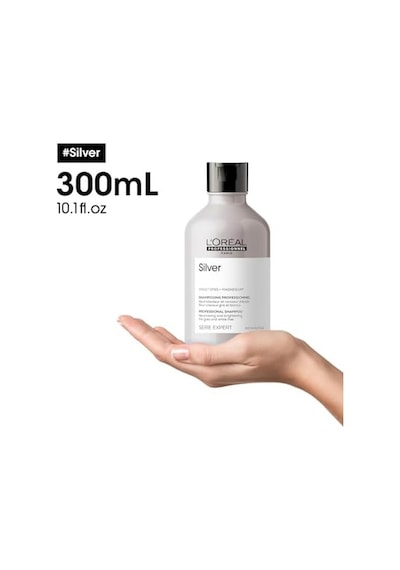 Professionnel Paris Serie Expert Silver Çok Açık Sarı, Gri Ve Beyaz Saçlar Için Renk Dengeleyici Mavi Şampuan 300ml
