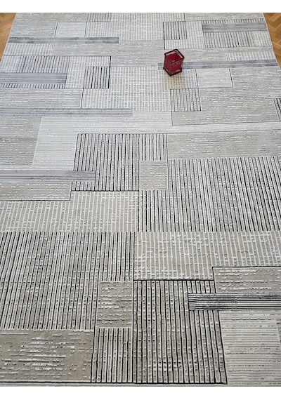 Elvey Home Bambu Gri Doğal Gerçek Bambu Kadife İnce Sık Dokuma Özel Kesim Salon Koridor Oturma Odası Halısı Gri