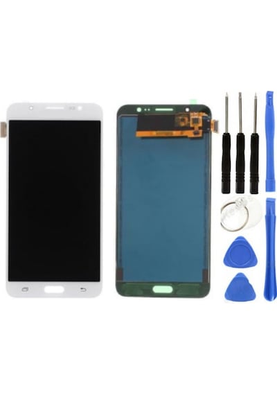 Te Samsung Uyumlu J7 2016 J710 Lcd Ekran Servis Beyaz + Tamir Seti