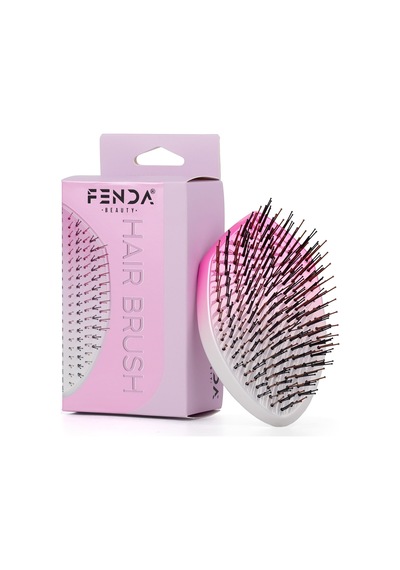 Fenda Profesyonel 4 Pinli Oval Pembe Saç Fırçası Fndfpro00002pn