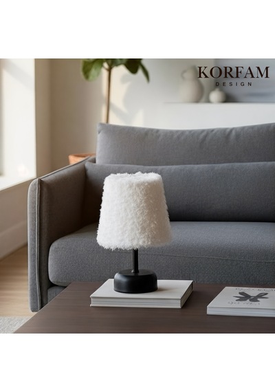 Beyaz Peluş Pilli Masa & Gece Lambası Çok Renkli 89700181