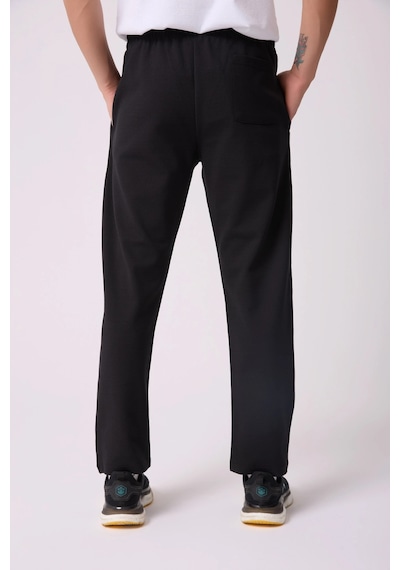 Defys Erkek Beli Lastikli Düz Paça Cepli Regular Fit Pantolon Siyah - 747388787 Siyah