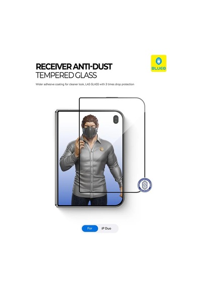 Premium Apple iPhone Uyumlu Duo Blueo Large Arc Edge Anti-dust Hd Ekran Koruyucu Cam Paneller