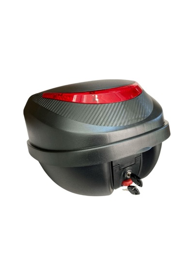 Motosiklet Arka Çanta 32 Litre Carbon Desen Sırt Dayama Pedi Motor Çanta Renkli