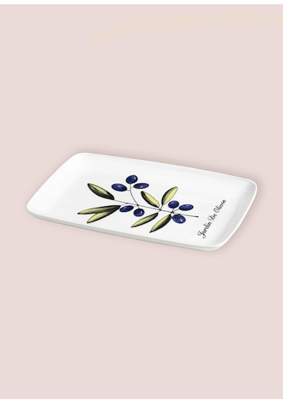 The Mia Olivos Dikdörtgen Servis 33x21 Cm Ovs0015 Çok Renkli