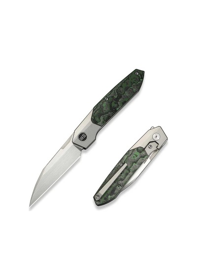 We Knife Brr15 Flipper Knife Gray Titanium Handle With Jungle Wear Fatcarbon Fiber Inlay M390 Blade Kamp Çakı Çok Renkli We Knife Brr15 Flipper Knife Gray Titanium Handle With Jungle Wear Fatcarbon Fiber Inlay M390 Blade Kamp Çakı Çok Renkli