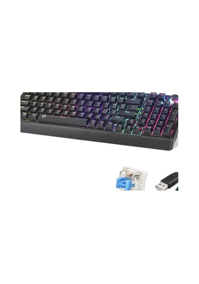 Mekanik Klavye 104 Tuş Blue Switch Rgb - Siyah G500xb Evimdeyokyok