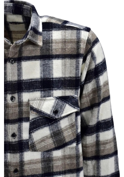 Erkek Çift Cepli Kapaklı Regular Fit Oduncu Gömlek Bgl-st03256 001