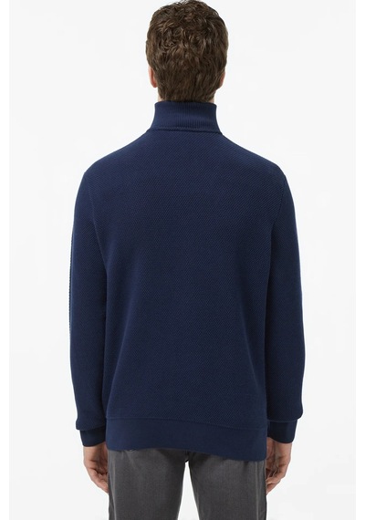 Lacoste Men's Regular Fit Fermuarlı Organik Pamuk Lacivert Sweatshirt Lacivert