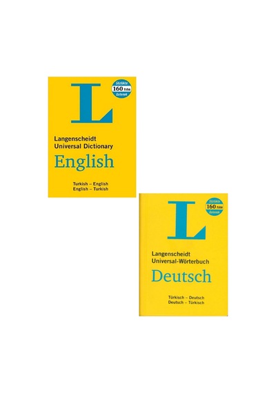 L Langenscheidt İngilizce Sözlük + L Langenscheidt Wörterbuch Almanca Sözlük / Güncel - 2 Kitap
