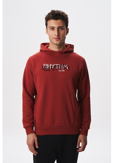 AR-MA Arma Erkek Regular Fit Yazı Baskılı Dikişli Kanguru Cepli Sweatshirt 001