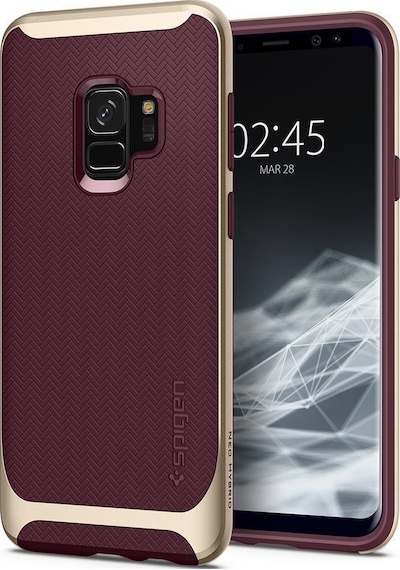 Spigen Galaxy Uyumlu S9 Kılıf Neo Hybrid Burgundy