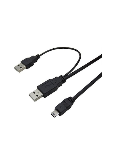 Alfais 4529 Usb Y 3 Giriş Mini 5 Pin Hdd Hard Disk Kablosu