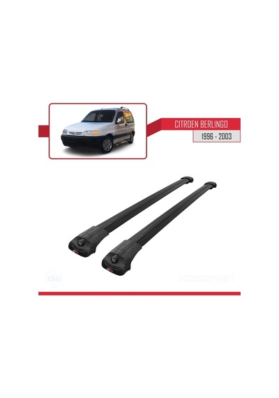 Citroen Berlingo 1996-2003 Arası İle Uyumlu Ace-1 Ara Atkı Tavan Barı Siyah