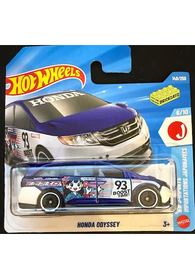 Hot Wheels Tekli Arabalar Honda Odyssey Jjj99 J-ımports Çok Renkli