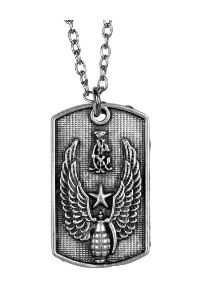 U.s. Askeri Ordu Kolye Erkek Kadın Antik Gümüş Kaplama 60 Cm Zinc Çok REnkli