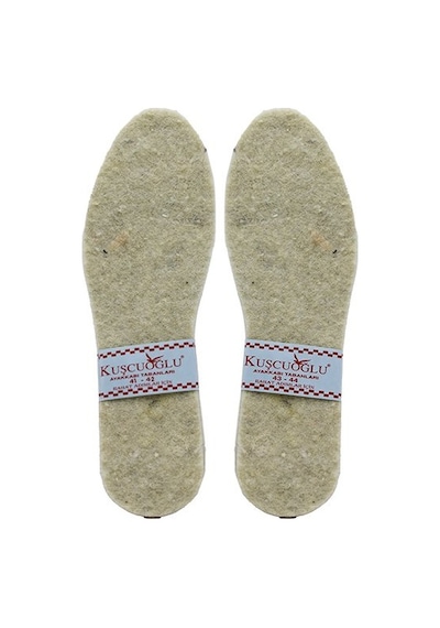 Kuşcuoğlu Kç-300-27007 Dikişsiz Beyaz Eva Erkek Yün Keçe 41-42 / 43-44 12x63- 12'li Paket