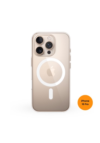 Teknoway Apple, Uyumlu iPhone 16 Pro Magshield Kılıf Şeffaf