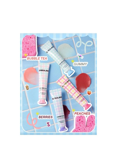 Bubble Kiss Lip Balm-peaches Pembe