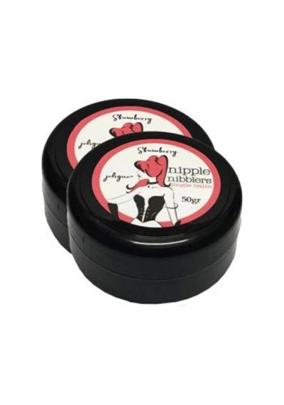 Hintohu Nipple Nibblers Tingle Balm Strawberry Flavored 50ml Çilekli Göğüs Bakım Kremi 2 Adet