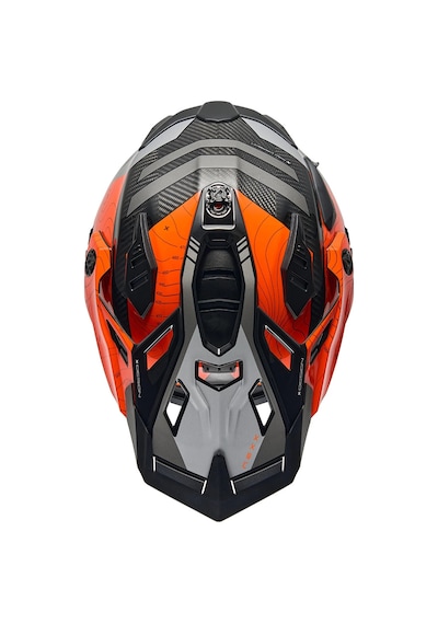Nexx X.wed 3 Furka Karbon Turuncu-gri Kask Turuncu