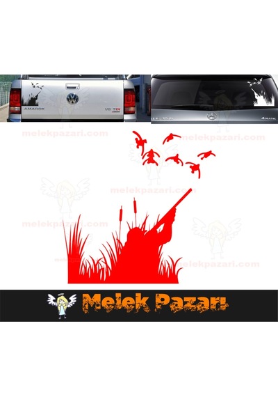 Ördek Avcısı Sticker, Avcılık Oto Sticker