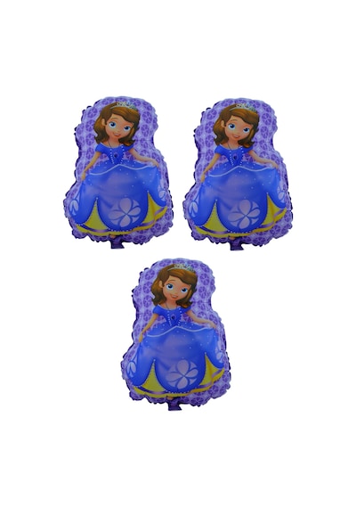 Prenses Sofia 3 Adet Büyük Boy 41cmx52cm Folyo Balon (Helyum) No: