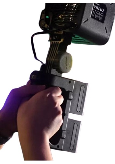 Yongnuo 2-npf Batarya Tutucu Ynlux100, Yn150 Led Işık Uyumlu, Siyah