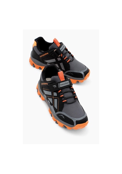 Tonny Black Termo Taban Su İtici Kumaş Cırtlı Çocuk Unisex Füme Oranj Trekking Ayakkabı Tbtmkd025 Füme Oranj