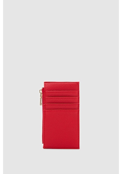Shule Bags Linn Dokulu Kadın Kartlık Kırmızı