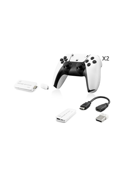 Retro Oyun Stick Hdmi Çift Gamepad Seti 2.4g Kablosuz - Beyaz Hd330 Diğer