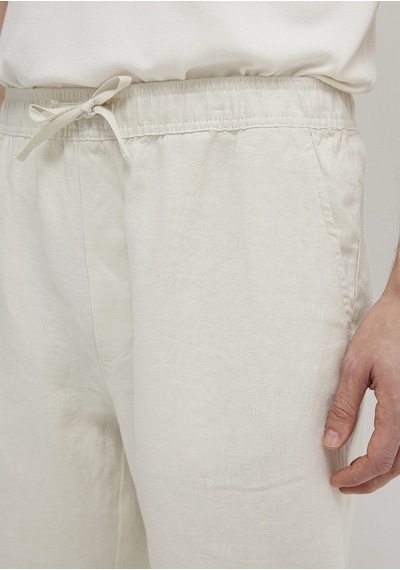 Mavi - Bej Keten Pantolon 0010577-70134