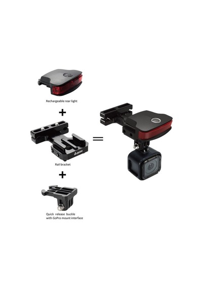 Guee Usb Şarjlı Stop Lambası B-mount Action Cam Siyah