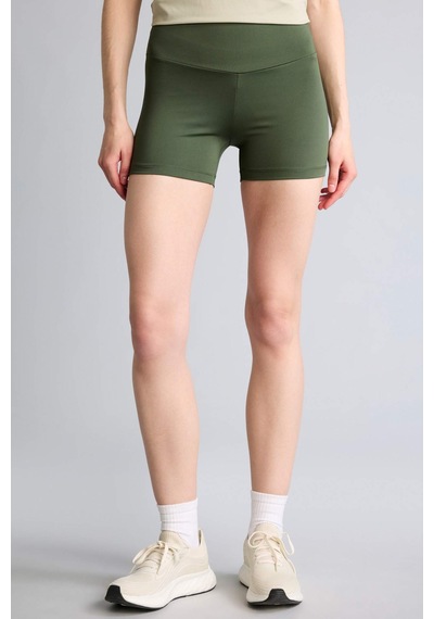 Defacto Regular Fit Beli Saran Geniş Paça Sporcu Biker Şort D2907ax26smgn563 Yeşil-gn563