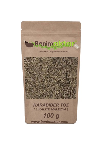 BenimAktar Karabiber Toz Malezya Malabar 1.Kalite 100 G
