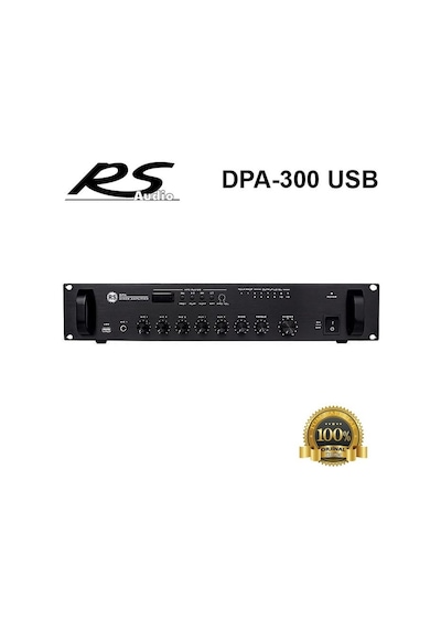Rs Audio Dpa 300 Usb 300 Watt 5 Kanal 100V Anfi Mikser