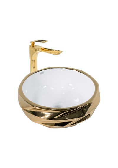 Paluci Nora White Gold Lavabo Sırlı