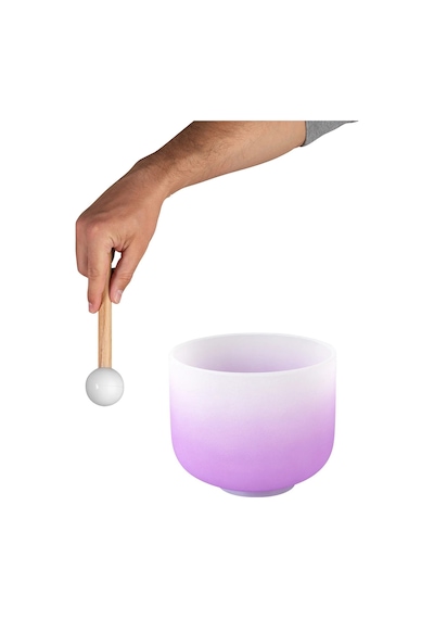 Sela 20cm Kristal Singing Bowl - Crown Chakra - Si 432hz Seccu8b