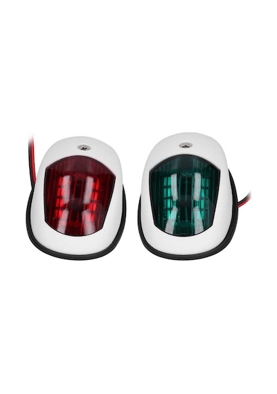 Tekne Seyir Feneri. 12v. Beyaz. Led. İskele Sancak Lambası