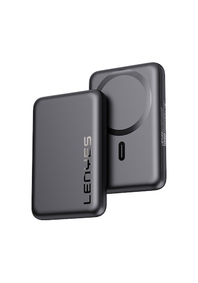 Lenyes Pw139d Pd 20w Ultra İnce Hızlı Şarj Özellikli Wireless Powerbank 15w 10000mah Siyah