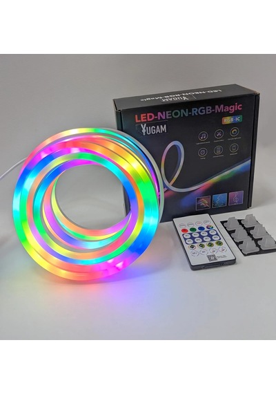 Neon Led Esnek Aydınlatma - Rgb Magıc Smart - 5 Metre Paket Ip67 - Uzaktan Kumanda + Uygulama