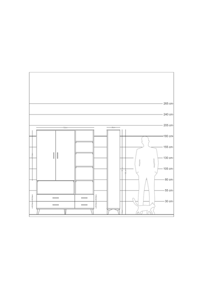 Arges Dolap 10 Raflı 4 Çekmeceli 2 Kapaklı 132x30x195 Antrasi... Antrasit Arges Dolap 10 Raflı 4 Çekmeceli 2 Kapaklı 132x30x195 Antrasi... Antrasit