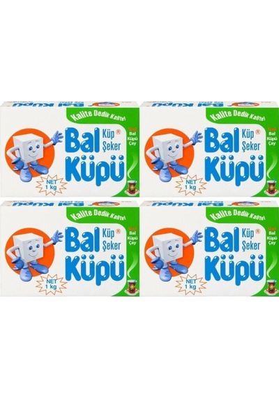 1kg Küp Şeker - 4 Adet