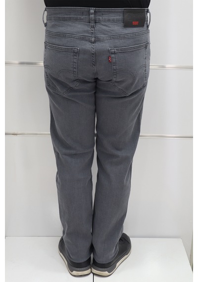 Denim Cartel Dmctekstil Erkek Yüksek Bel Rahat Kesim Boru Paça Jean Pantolon Gri