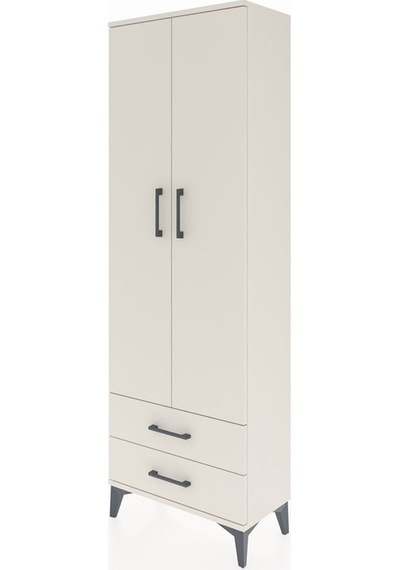 Arges Dolap 5 Raflı 2 Çekmeceli 2 Kapaklı 60x30x182 Aytaşı-ay... Aytaşı