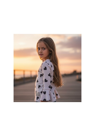 Fesshera Kids Kız Çocuk Sweatshirt Uzun Kollu Fitilli Kalp Desenli İspanyol Kol Kesimli Pamuklu Kışlık Sweatshirt Bej Fesshera Kids Kız Çocuk Sweatshirt Uzun Kollu Fitilli Kalp Desenli İspanyol Kol Kesimli Pamuklu Kışlık Sweatshirt Bej