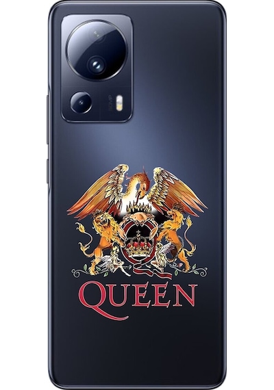 Xiaomi Mi 13 Lite Uyumlu Şeffaf Kılıf Queen Tasarımlı