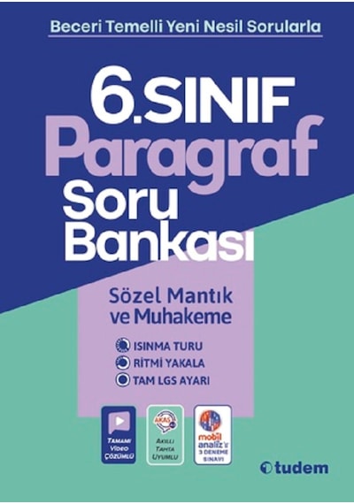 6. Sınıf Paragraf Soru Bankası -  Tudem Yayınları